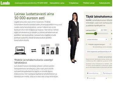 Lendo on Suomen suosituin ja modernein lainanvälittäjä netissä