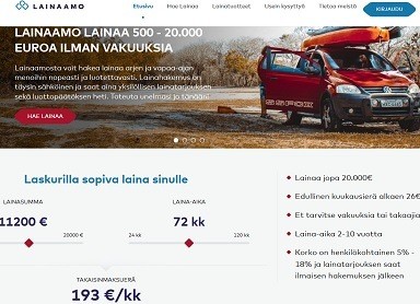 Lainaamo on K26 lainapalvelu, josta saat vakuudetonta luottoa helposti
