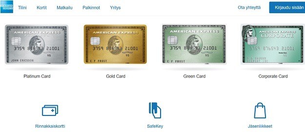 Amex -luottokortti on vihreä tai platinainen, minkä sinä valitset?