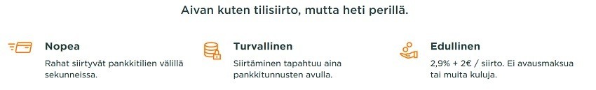 Pikasiirto on aivan kuin tavallinen tilitransaktio, mutta odottamaan et joudu rahojen rysähtäessä heti tilille.
